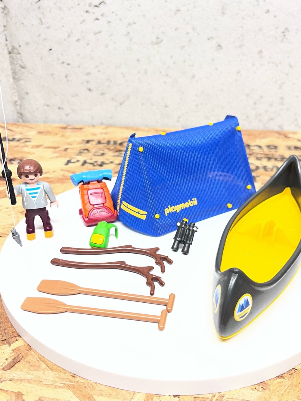 Playmobil Blue Camping & Canoe Playset with Accessories